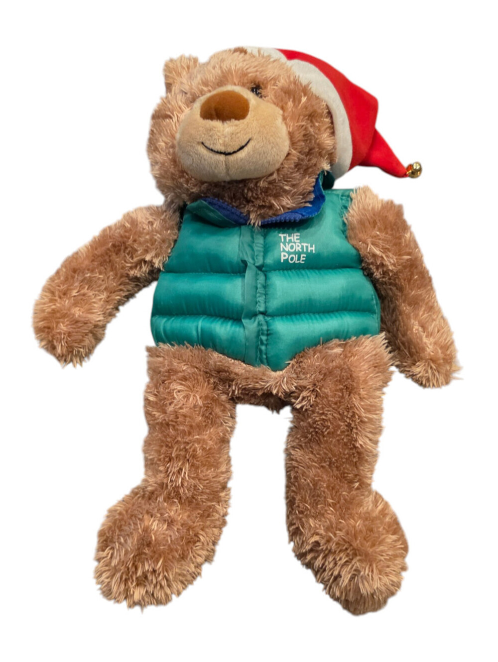 Hallmark CUTE "North Pole" WINTER TEDDY BEAR 14" Plush Stuffed Animal CHRISTMAS